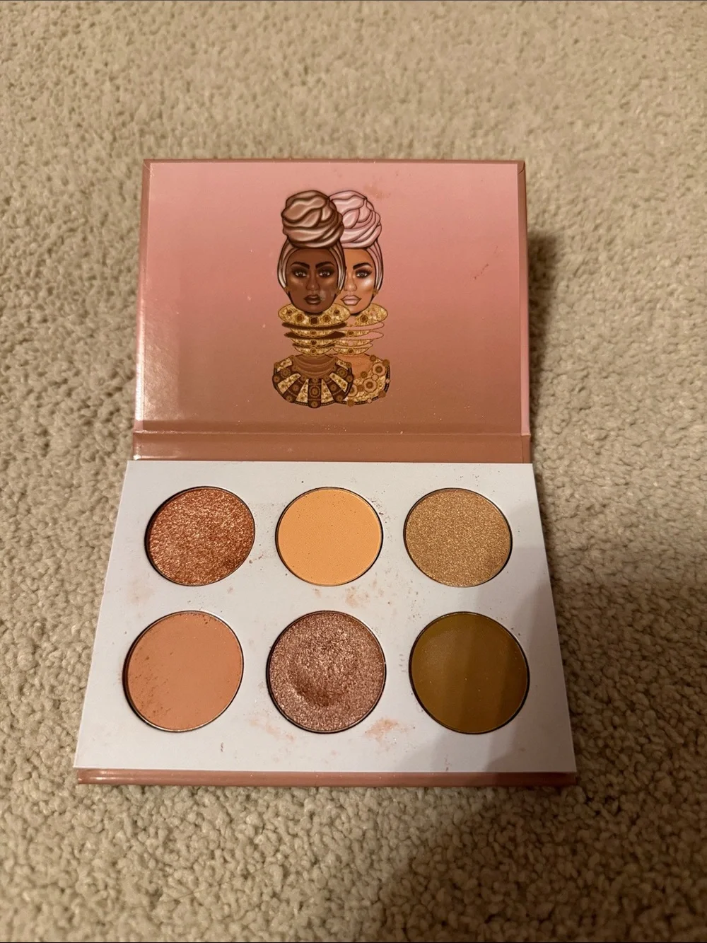 Juvia's Place The Nudes Eyeshadow Palette - Peach Pink Brown Gold
